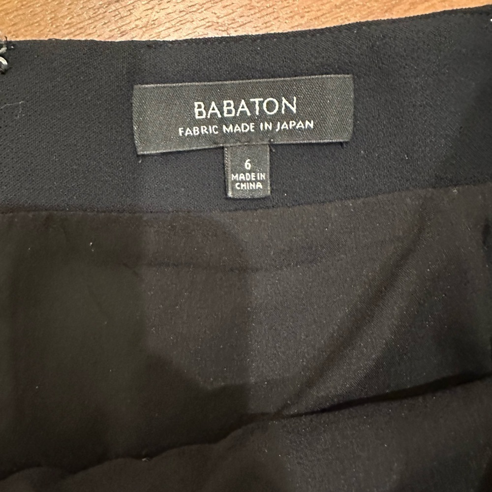 Babaton Zayan Pencil skirt fully lined double slit size 6 black - Picture 14 of 17